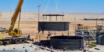 Fabricación de tanque en fibra de vidrio