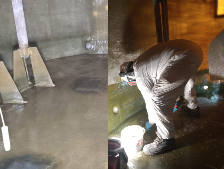 Structural Base Repair of TNK Floor in FRP: